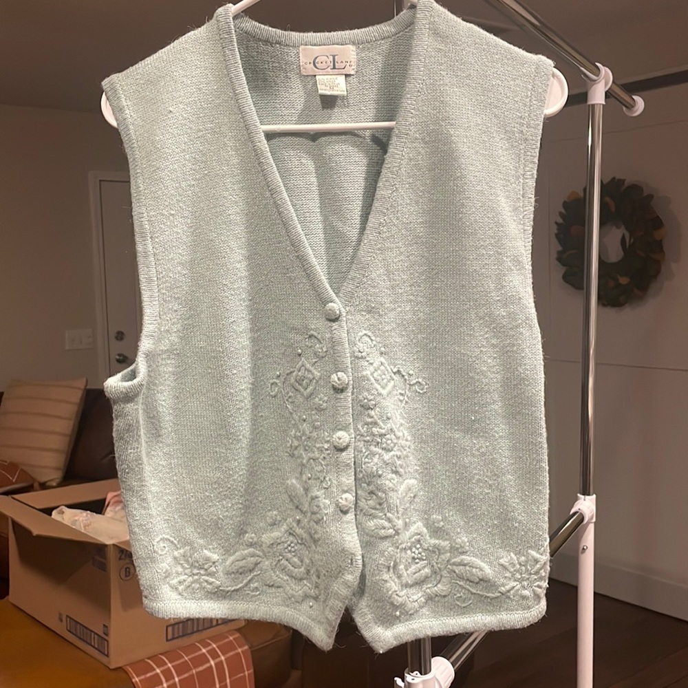 Vintage cricket lane sweater vest
